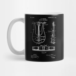 Patent Art - 1906 Lyre Stringed Instrument Mug